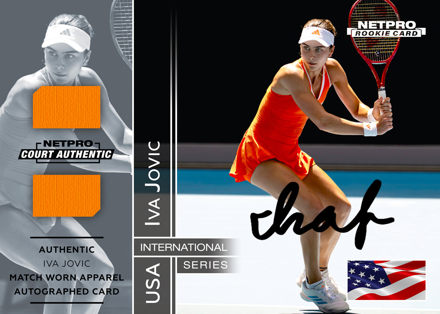 International Series Dual Jersey Autograph front