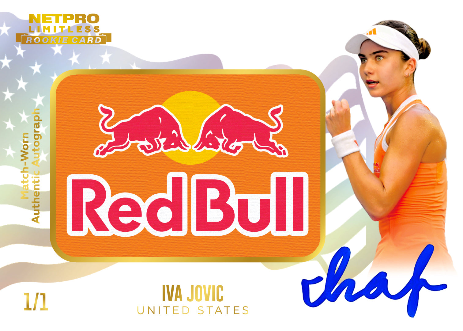 Limitless Red Bull Logo Autograph front