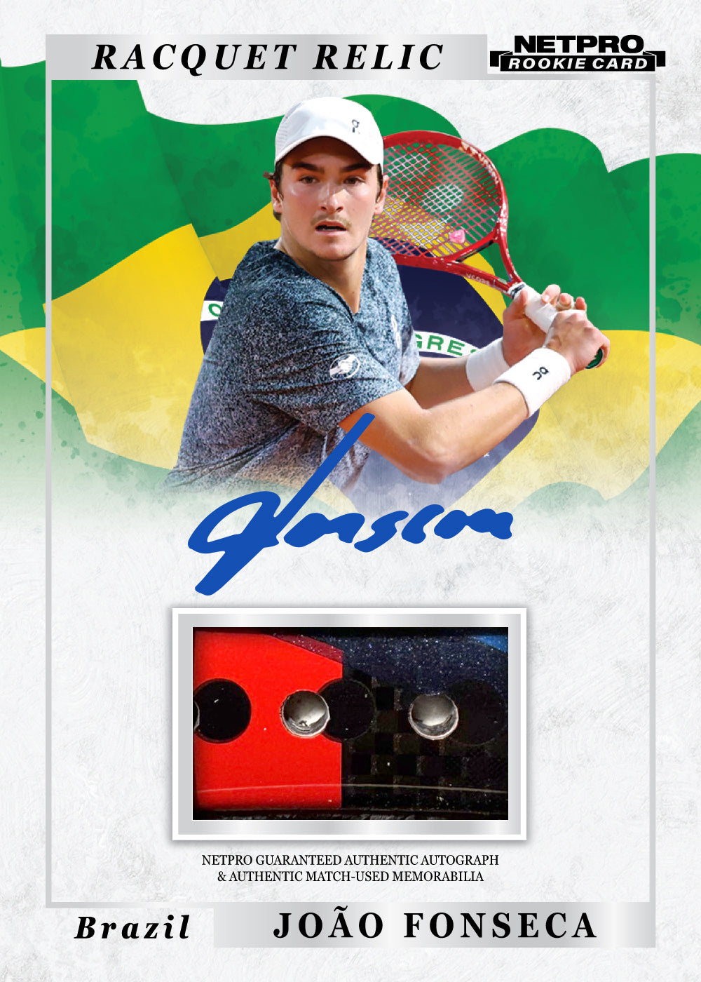 Racquet Relic Autograph front